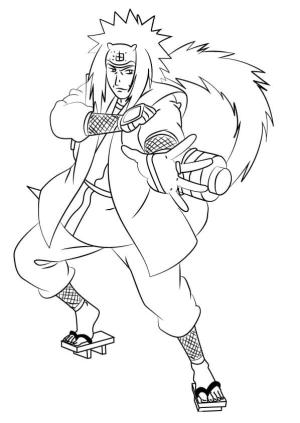 Jiraiya boyama sayfası,  coloring page, Müthiş Jiraiya, 