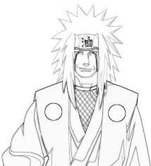 Jiraiya boyama sayfası,  coloring page, Büyük Jiraiya, 