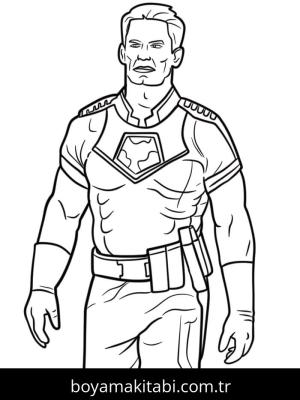 John Cena boyama sayfası – çocuklar için, çizgi film temalı
