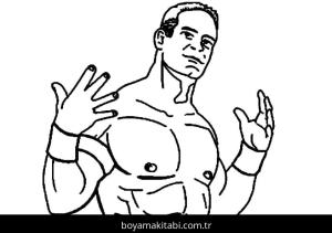 John Cena boyama sayfası – yaratıcılığı geliştirir, keyifli zaman