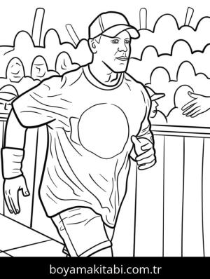 John Cena boyama sayfası – yaratıcılık, eğlenceli etkinlik