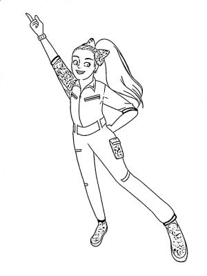 JoJo Siwa boyama sayfası,  coloring page, Muhteşem Jojo Siwa, 