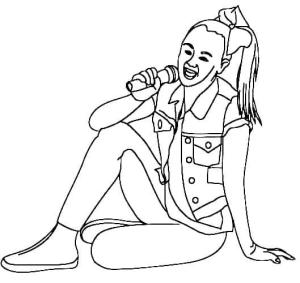 JoJo Siwa boyama sayfası,  coloring page, Yazdırılabilir Jojo Siwa, 