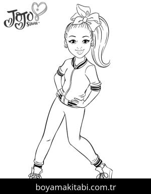JoJo Siwa boyama sayfası – yaratıcılığı geliştirir, keyifli zaman