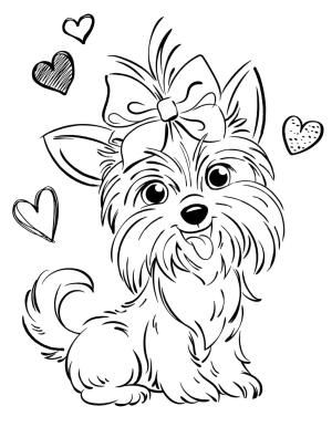 JoJo Siwa boyama sayfası,  coloring page, Jojo Siwa’nın Köpeğinin Bowbow’u, 