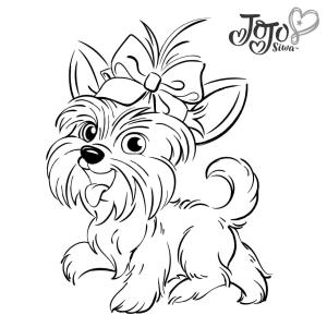 JoJo Siwa boyama sayfası,  coloring page, Bowbow Mutlu, 