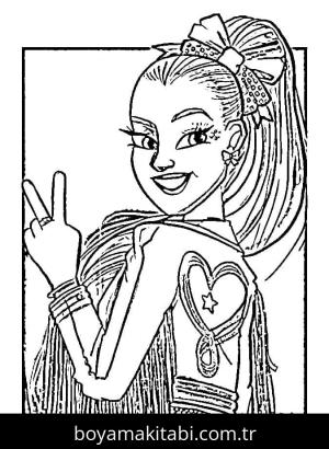 JoJo Siwa boyama sayfası – ücretsiz yazdır, boyama etkinliği