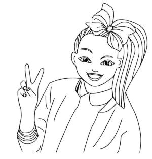 JoJo Siwa boyama sayfası,  coloring page, Sevimli Jojo Siwa Bedava, 