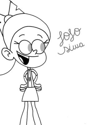 JoJo Siwa boyama sayfası,  coloring page, Karikatür Jojo Siwa Baskısı, 