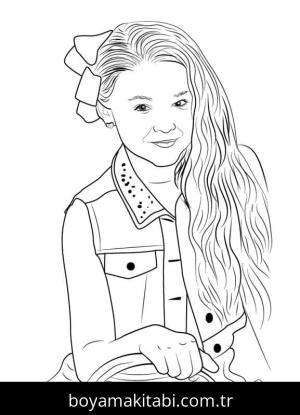 JoJo Siwa boyama sayfası – yaratıcılık, eğlenceli etkinlik