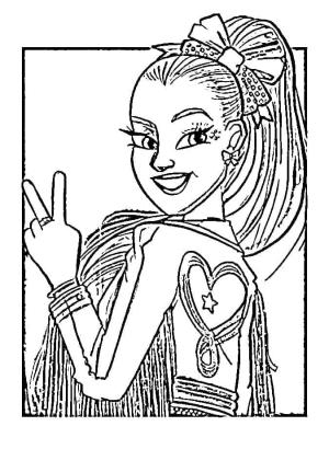 JoJo Siwa boyama sayfası,  coloring page, çizgi Film Jojo Siwa, 