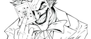 Joker boyama sayfası,  coloring page, Korkunç Joker, 