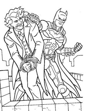 Joker boyama sayfası,  coloring page, Joker Batman’e Bağlı, 