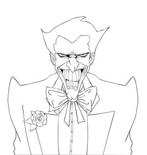 Joker boyama sayfası,  coloring page, Komik şakacı Yüz, 