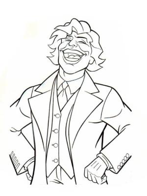 Joker boyama sayfası,  coloring page, Joker Eğlenmek, 