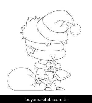 Jujutsu Kaisen boyama sayfası – çizgi film temalı, basit çizim