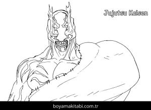 Jujutsu Kaisen boyama sayfası – boyama çalışması, yaratıcılığı geliştirir