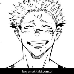 Jujutsu Kaisen boyama sayfası – boyama etkinliği, çocuk aktivitesi