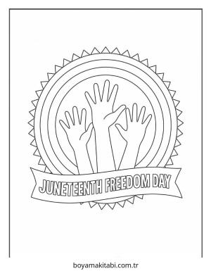 Juneteenth boyama sayfası – ücretsiz yazdır, boyama etkinliği