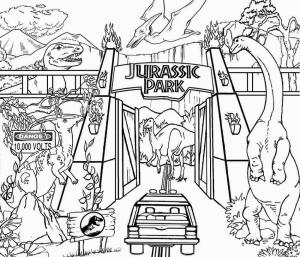 Jura Dünyası boyama sayfası,  coloring page, Jurassic Park’a Giriş, 