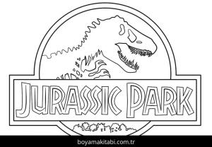 Jurassic Park boyama sayfası – çocuk aktivitesi, PDF indir