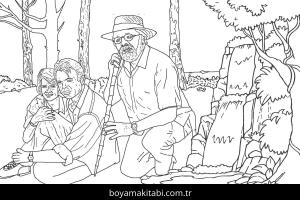 Jurassic Park boyama sayfası – eğlenceli etkinlik, el becerilerini geliştirir