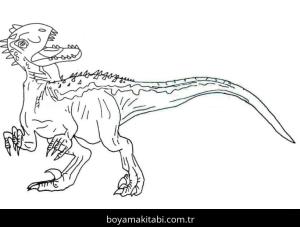 Jurassic Park boyama sayfası – sanatsal çalışma, çocuklar için