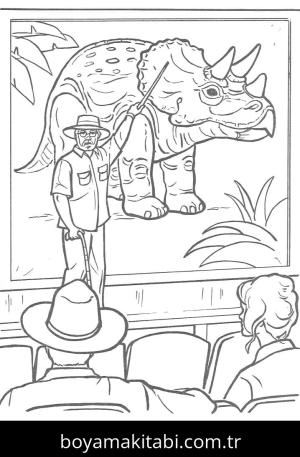 Jurassic Park boyama sayfası – ücretsiz yazdır, boyama etkinliği