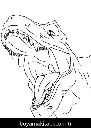 Jurassic Park boyama sayfası – çocuklar için, çizgi film temalı