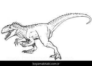 Jurassic Park boyama sayfası – çocuk aktivitesi, PDF indir