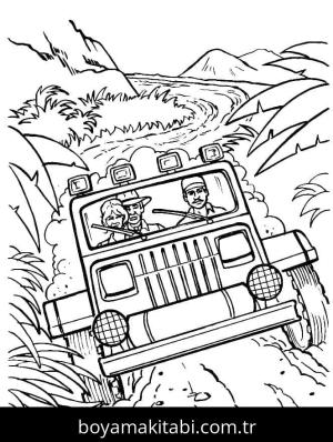 Jurassic Park boyama sayfası – evde etkinlik, ücretsiz yazdır