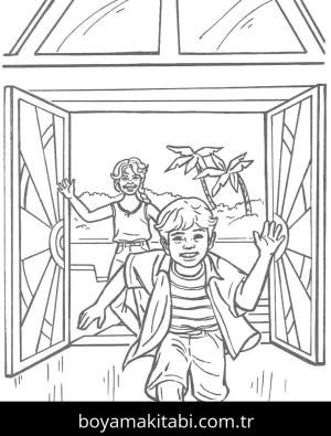 Jurassic Park boyama sayfası – el becerilerini geliştirir, boyama çalışması