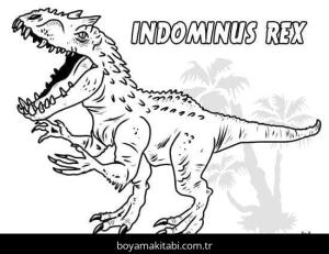 Jurassic World boyama sayfası – renkli çizimler, okul öncesi