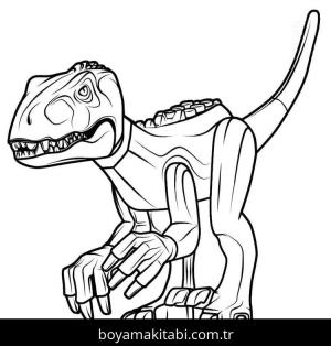 Jurassic World boyama sayfası – okul öncesi, evde etkinlik