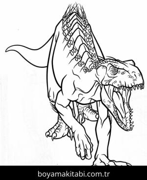 Jurassic World boyama sayfası – el becerilerini geliştirir, boyama çalışması