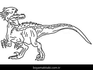 Jurassic World boyama sayfası – boyama çalışması, yaratıcılığı geliştirir