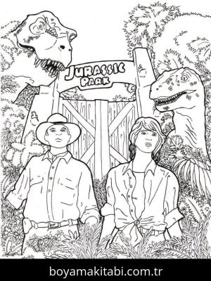 Jurassic World boyama sayfası – evde etkinlik, ücretsiz yazdır