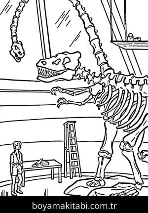 Jurassic World boyama sayfası – el becerilerini geliştirir, boyama çalışması