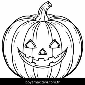 Kabak boyama sayfası – çizgi film temalı, basit çizim
