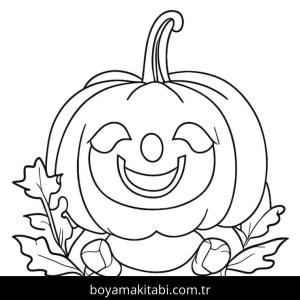 Kabak boyama sayfası – PDF indir, sevimli karakter