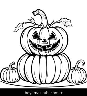 Kabak boyama sayfası,  coloring page, kolay, kreatif, renkli