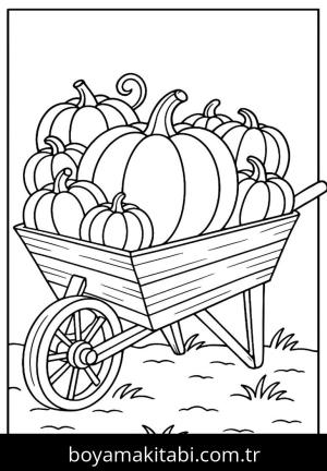 Kabak boyama sayfası,  coloring page, şirin, masalsı, şirin