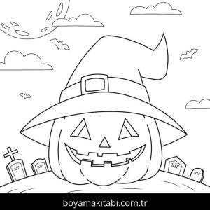 Kabak boyama sayfası – okul öncesi, evde etkinlik