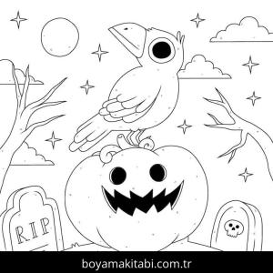 Kabak boyama sayfası – eğlenceli etkinlik, el becerilerini geliştirir