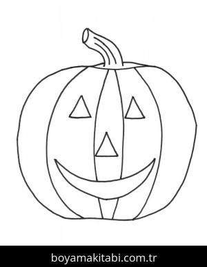 Kabak boyama sayfası – çocuk aktivitesi, PDF indir