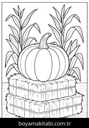 Kabak boyama sayfası,  coloring page, çerçeveli, çerçeveli, popüler