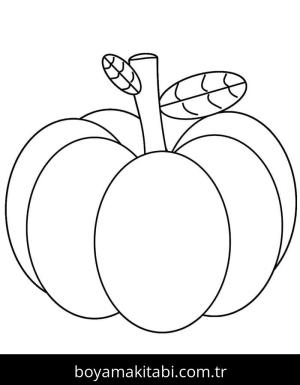 Kabak boyama sayfası – kolay boyama, eğitici aktivite