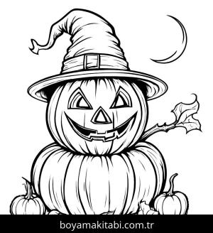 Kabak boyama sayfası,  coloring page, karakterli, karikatür, mutlu