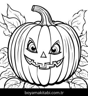 Kabak boyama sayfası,  coloring page, benzersiz, çerçeveli, çerçeveli