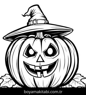 Kabak boyama sayfası,  coloring page, canlı, modern, eğlenceli